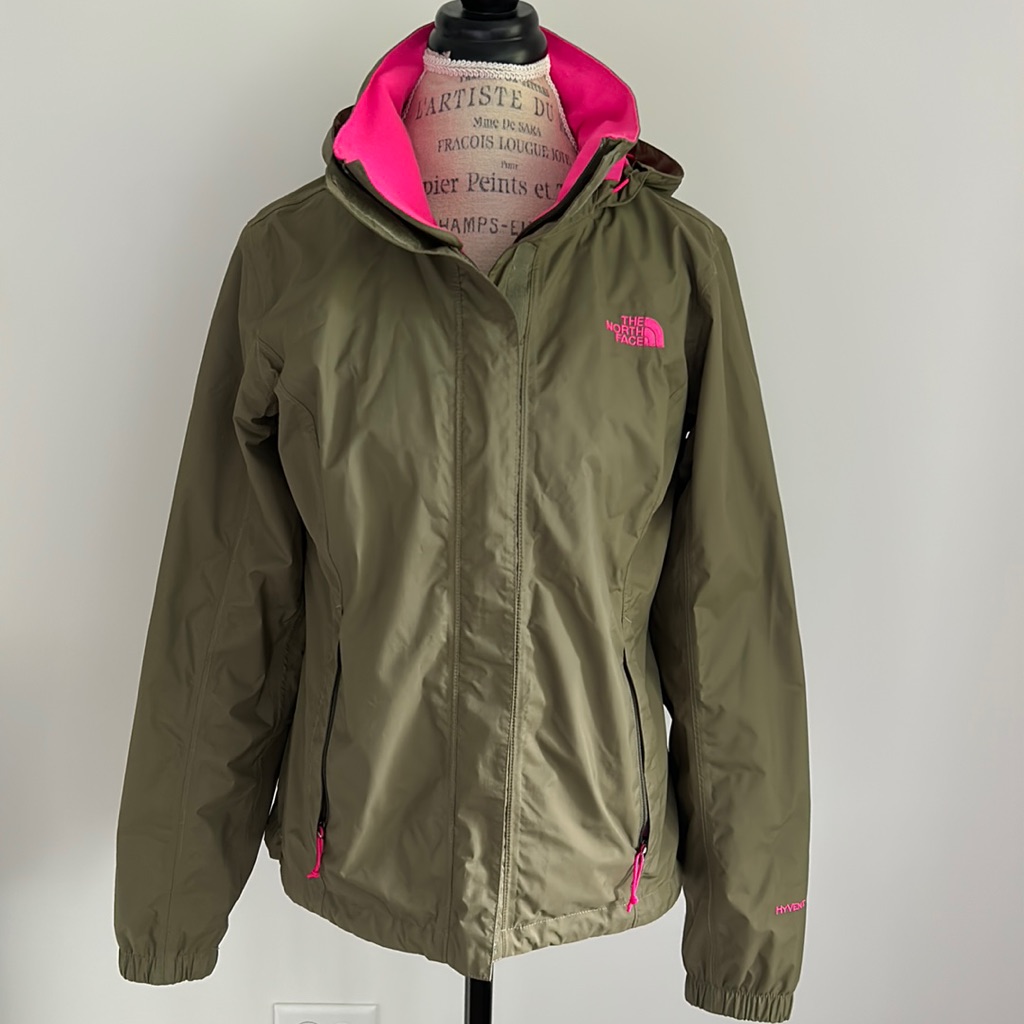 The North Face Resolve Zip Up Windbreaker With Hood